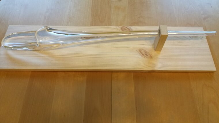 Anzugrüssel; Anfangsstück aus der Glasrohrproduktion