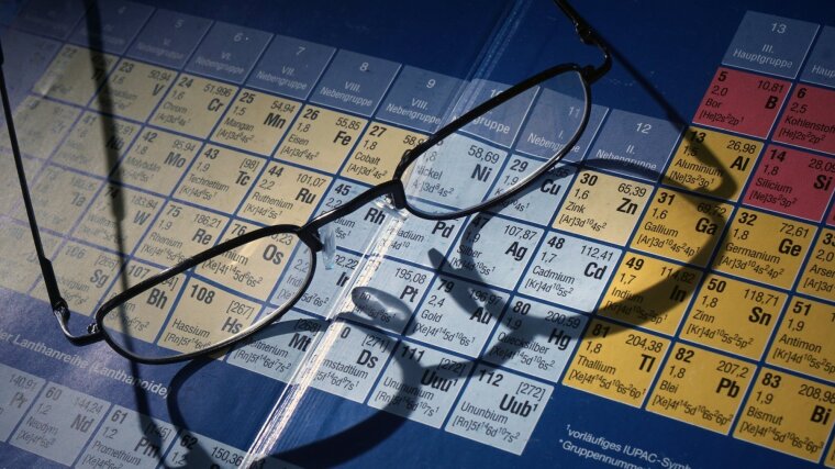 Symbolic picture periodic table of elements
